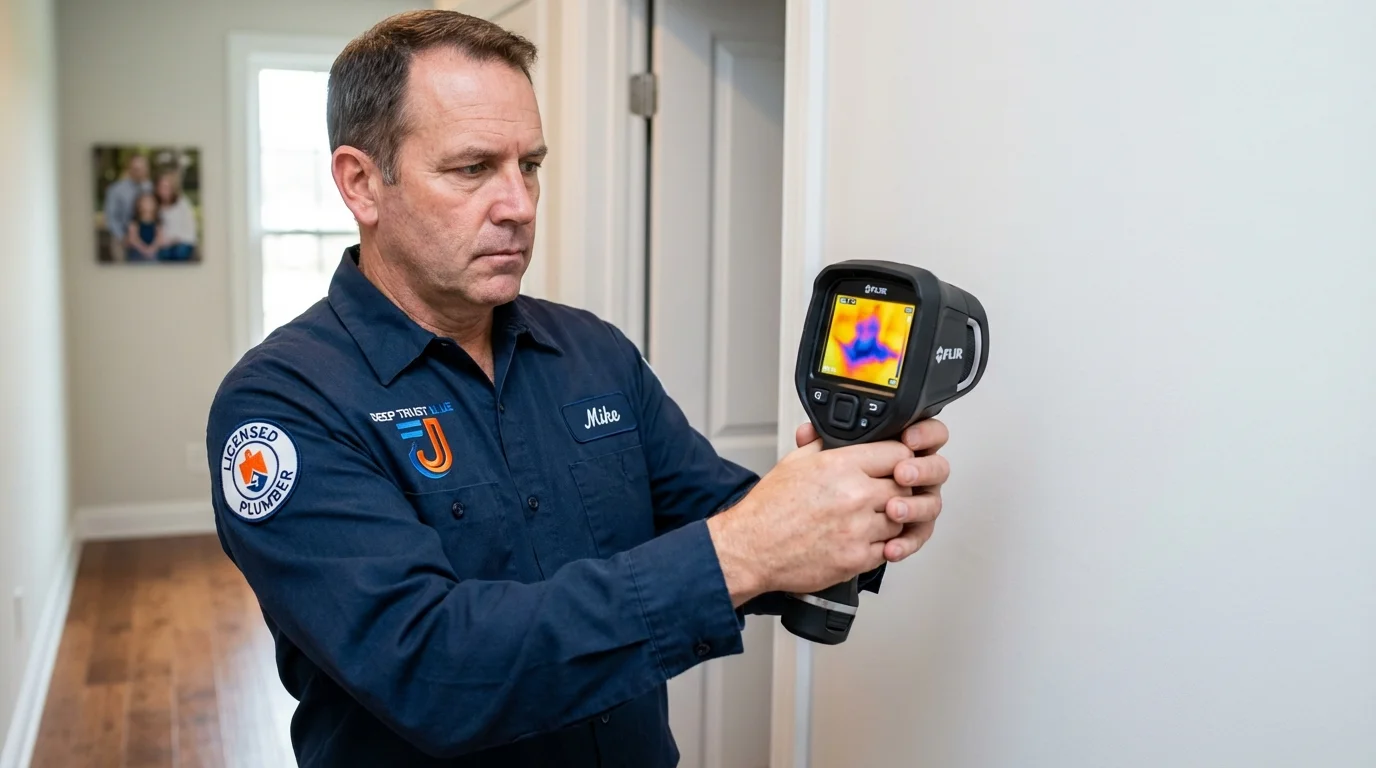 Thermal imaging leak detection by Johns Plumbing LLC in Grass Valley